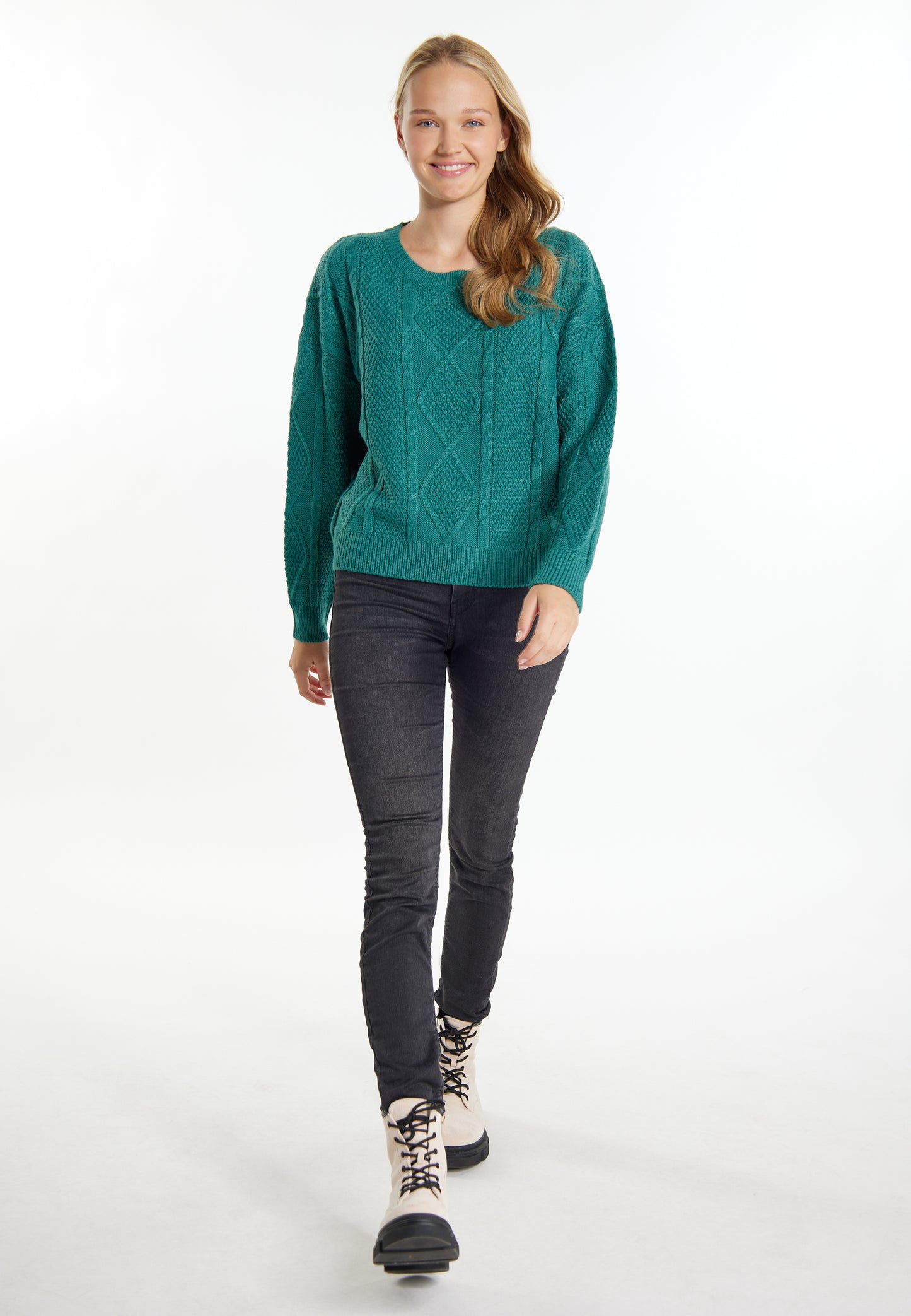 myMo Damen-Strickpullover