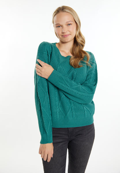 myMo Damen-Strickpullover