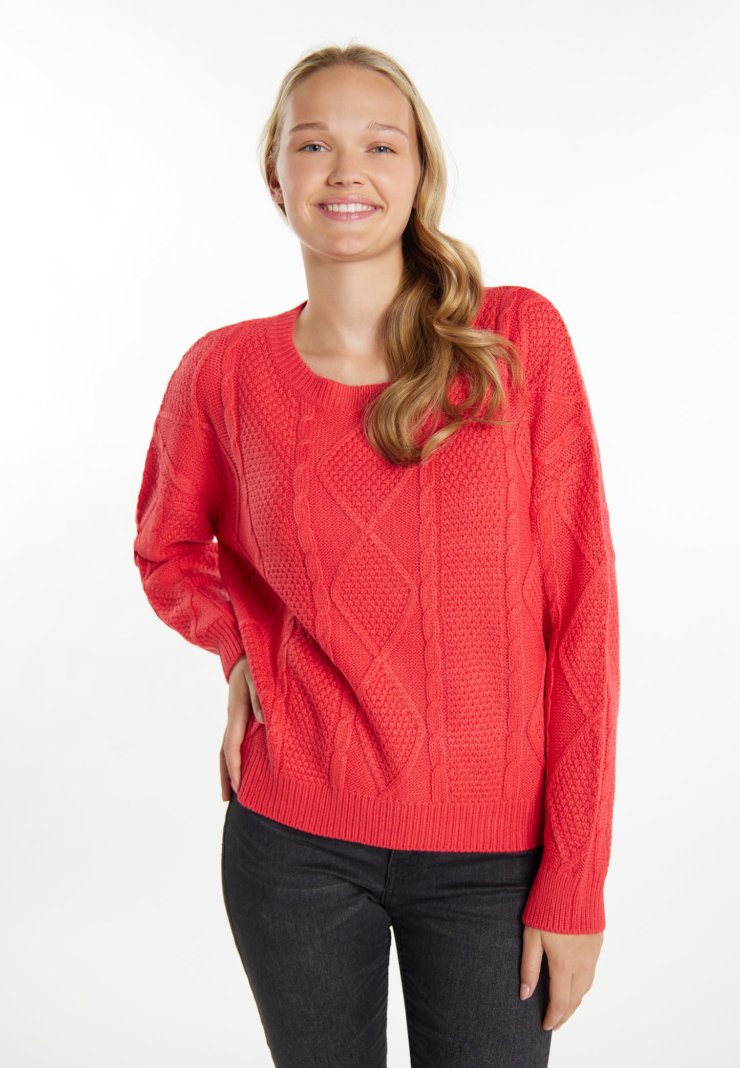 myMo Damen-Strickpullover