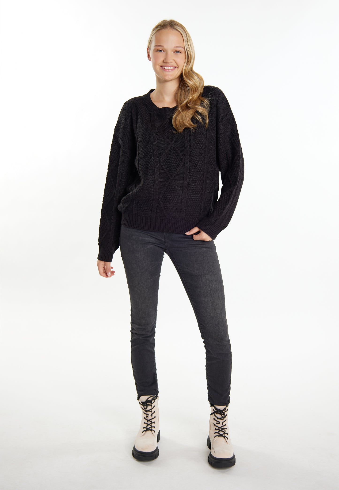 myMo Damen-Strickpullover