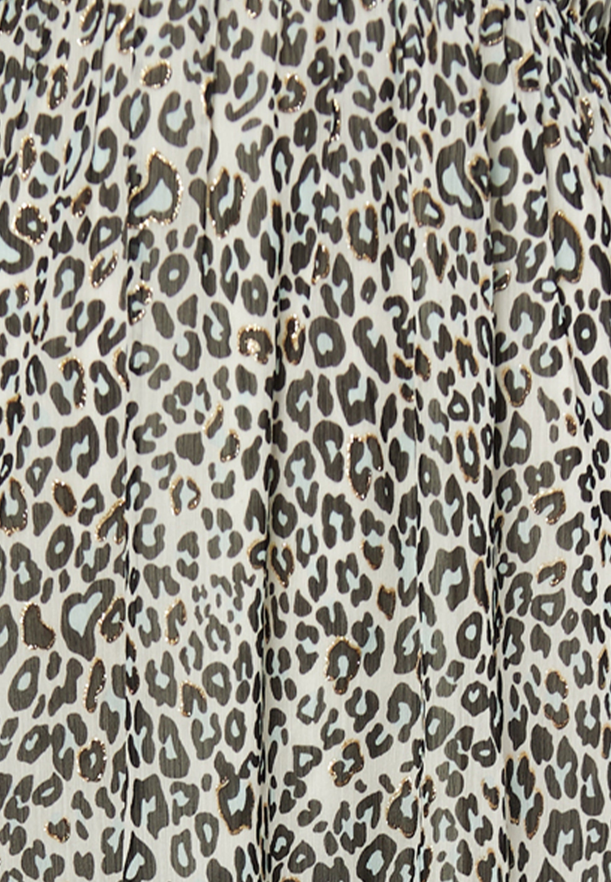 faina Damen Maxikleid mit Leopardenmuster