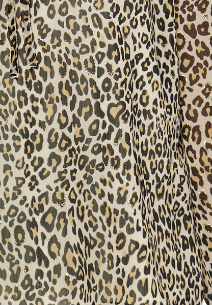 faina Bluse mit Leo-Print