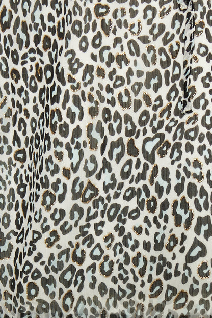 faina Bluse mit Leo-Print