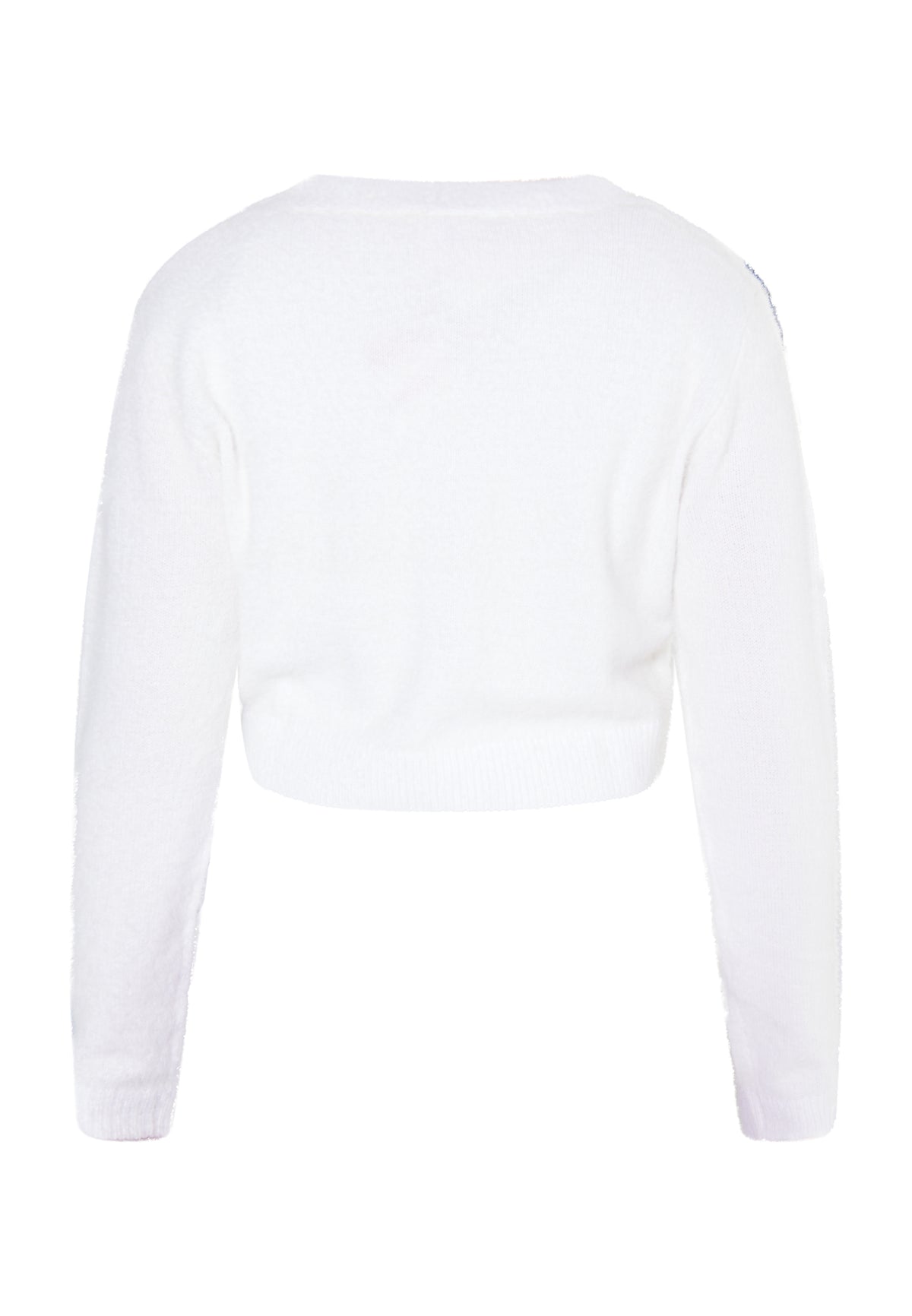 myMo Damen Strickjacke mit Kragen