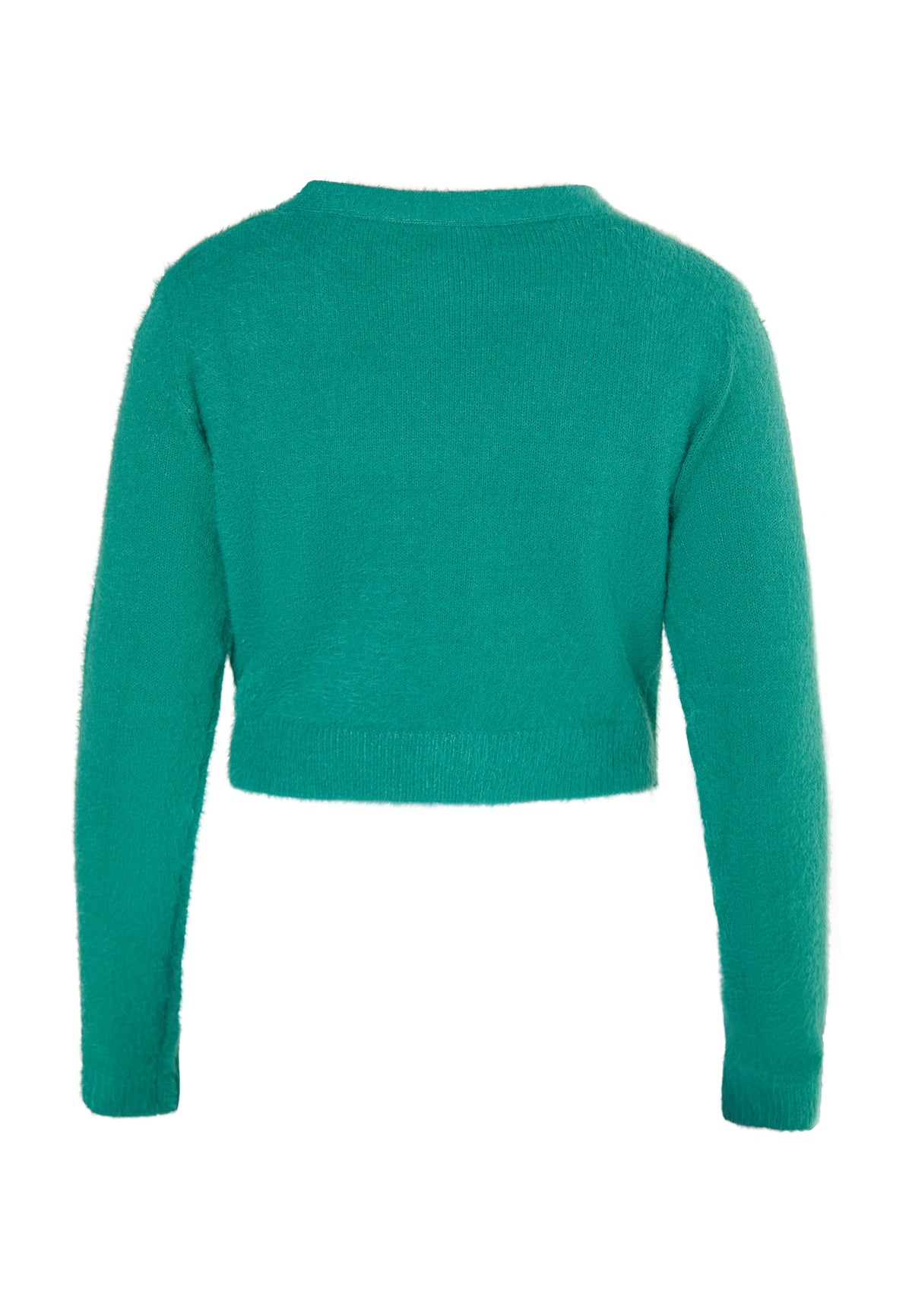 myMo Damen Strickjacke mit Kragen
