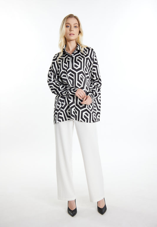 DreiMaster Klassik Koszula damska bluzka + Zestaw torba na zakupy