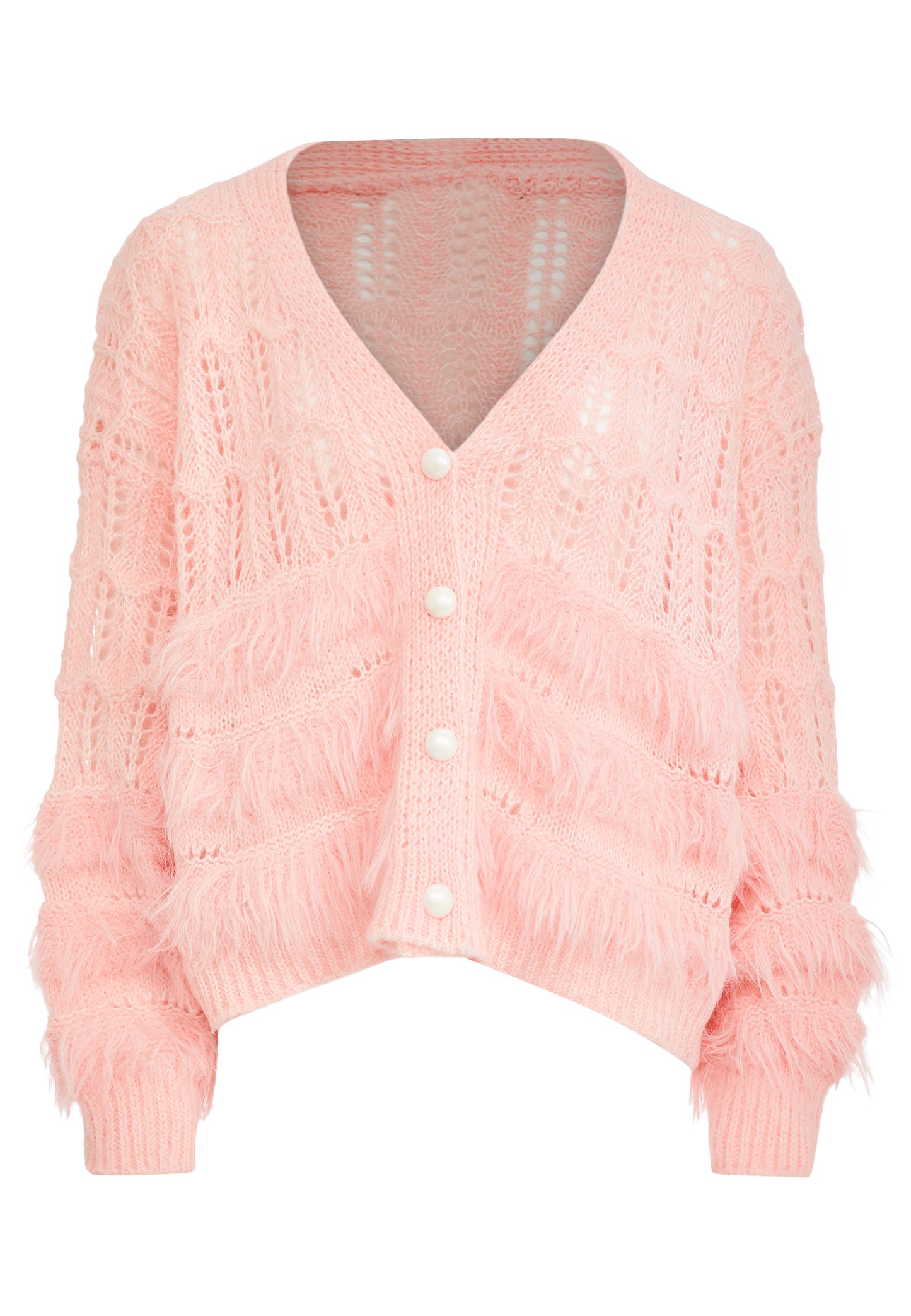 POOMI Damen Strickjacke
