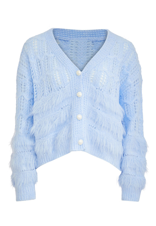 POOMI Damen Strickjacke