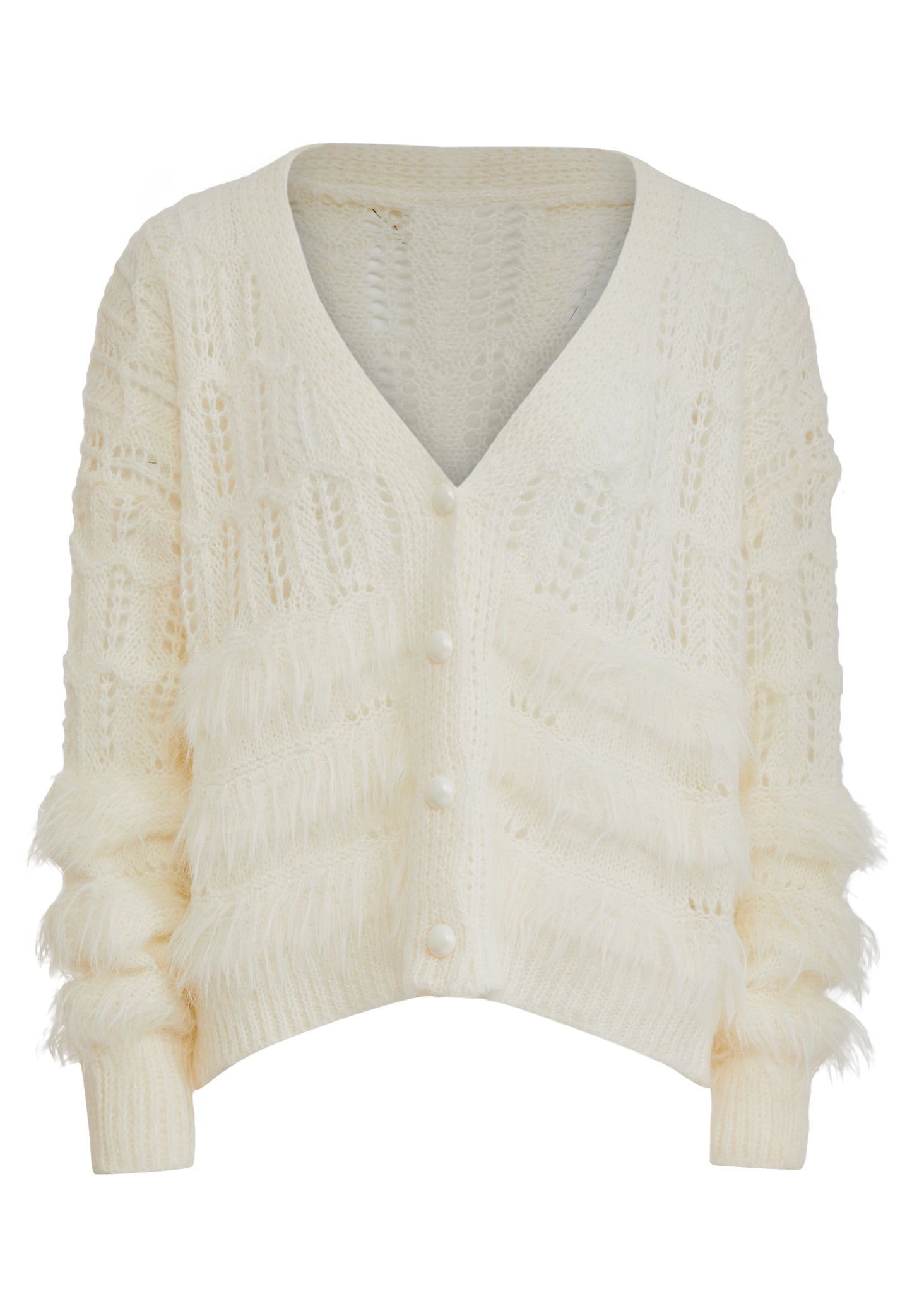 POOMI Damen Strickjacke