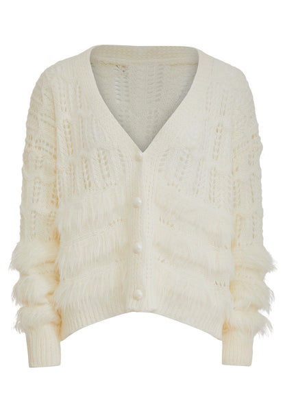 POOMI Damen Strickjacke