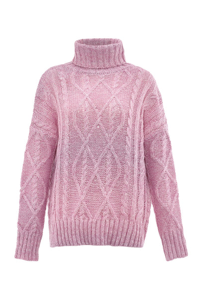 myMo Damen-Rollkragenpullover
