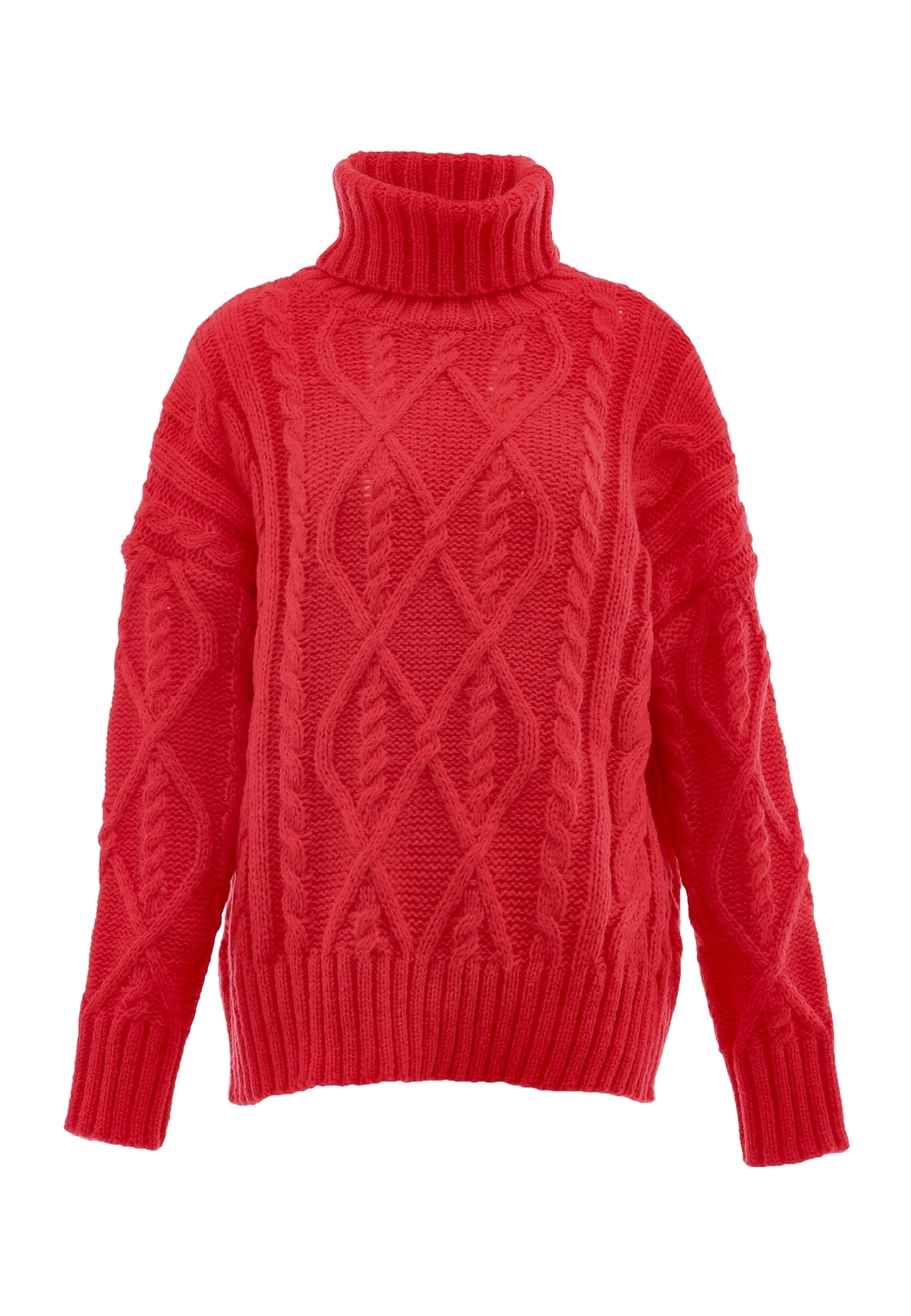 myMo Damen-Rollkragenpullover