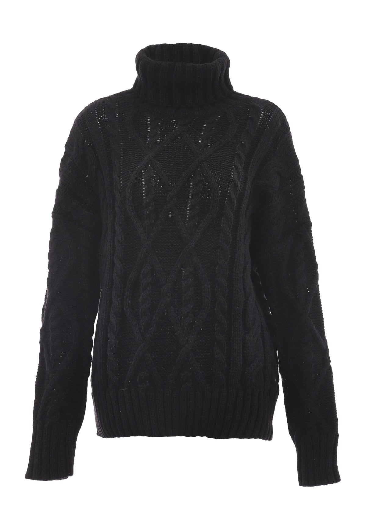 myMo Damen-Rollkragenpullover