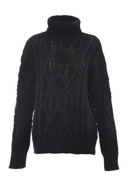 myMo Damen-Rollkragenpullover