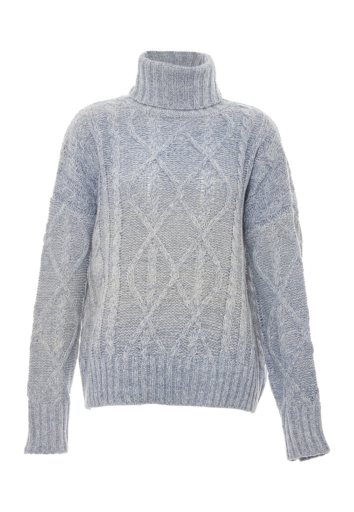 myMo Damen-Rollkragenpullover