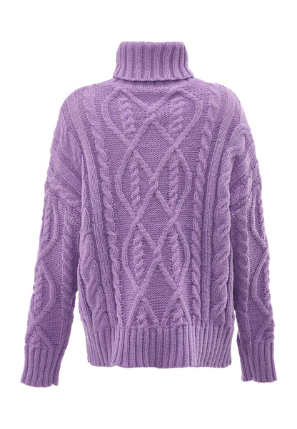 myMo Damen-Rollkragenpullover
