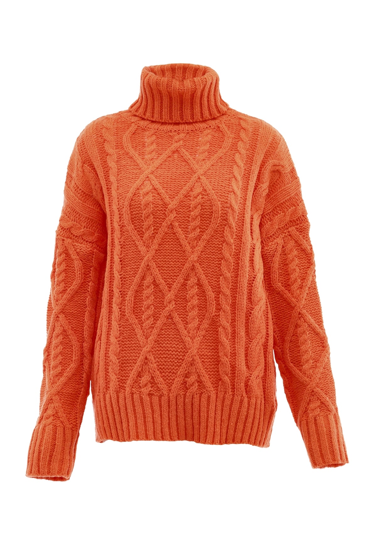 myMo Damen-Rollkragenpullover