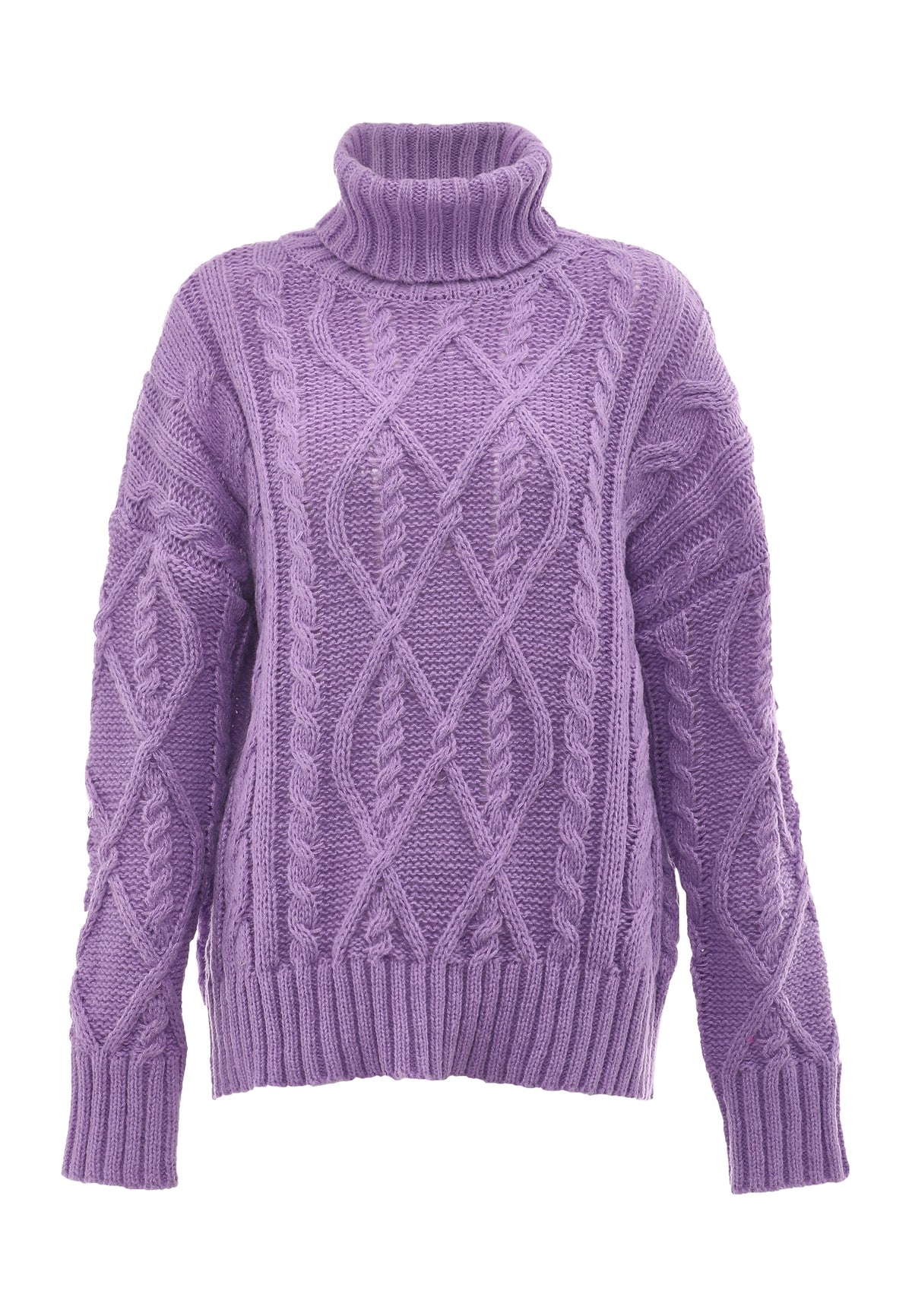 myMo Damen-Rollkragenpullover