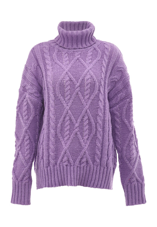 myMo Damen-Rollkragenpullover