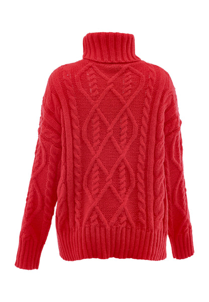 myMo Damen-Rollkragenpullover