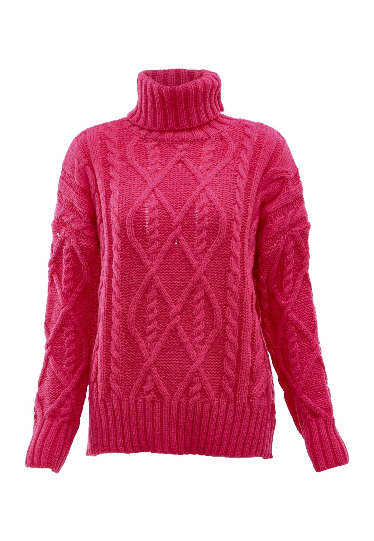 myMo Damen-Rollkragenpullover