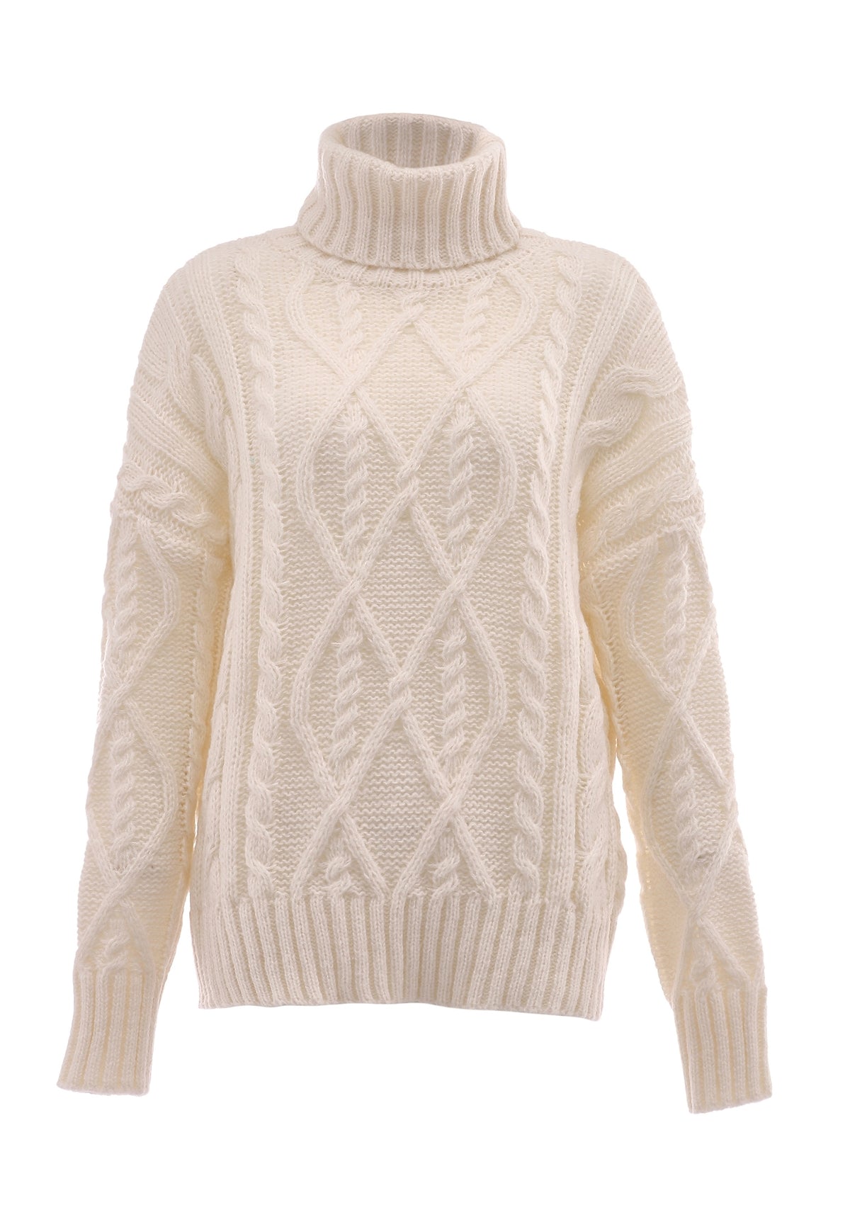 myMo Damen-Rollkragenpullover