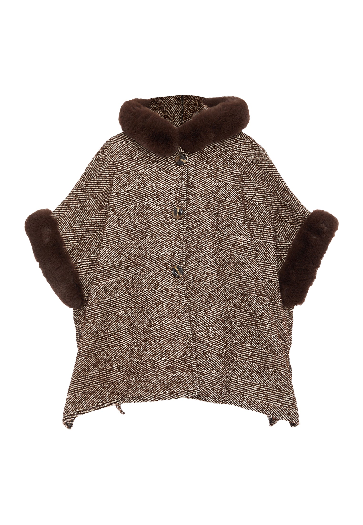FRAULLY Women's Poncho