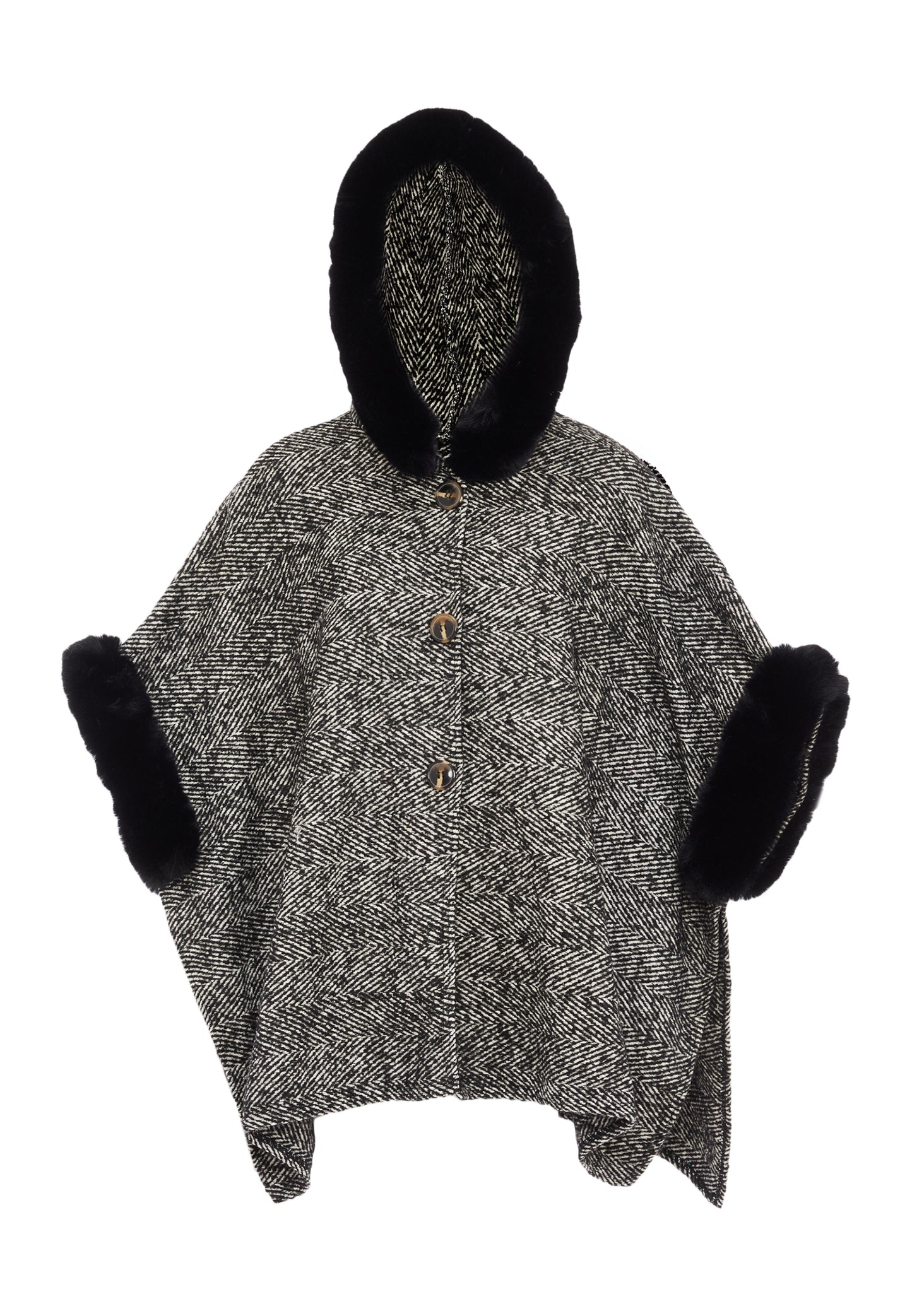 FRAULLY Women's Poncho