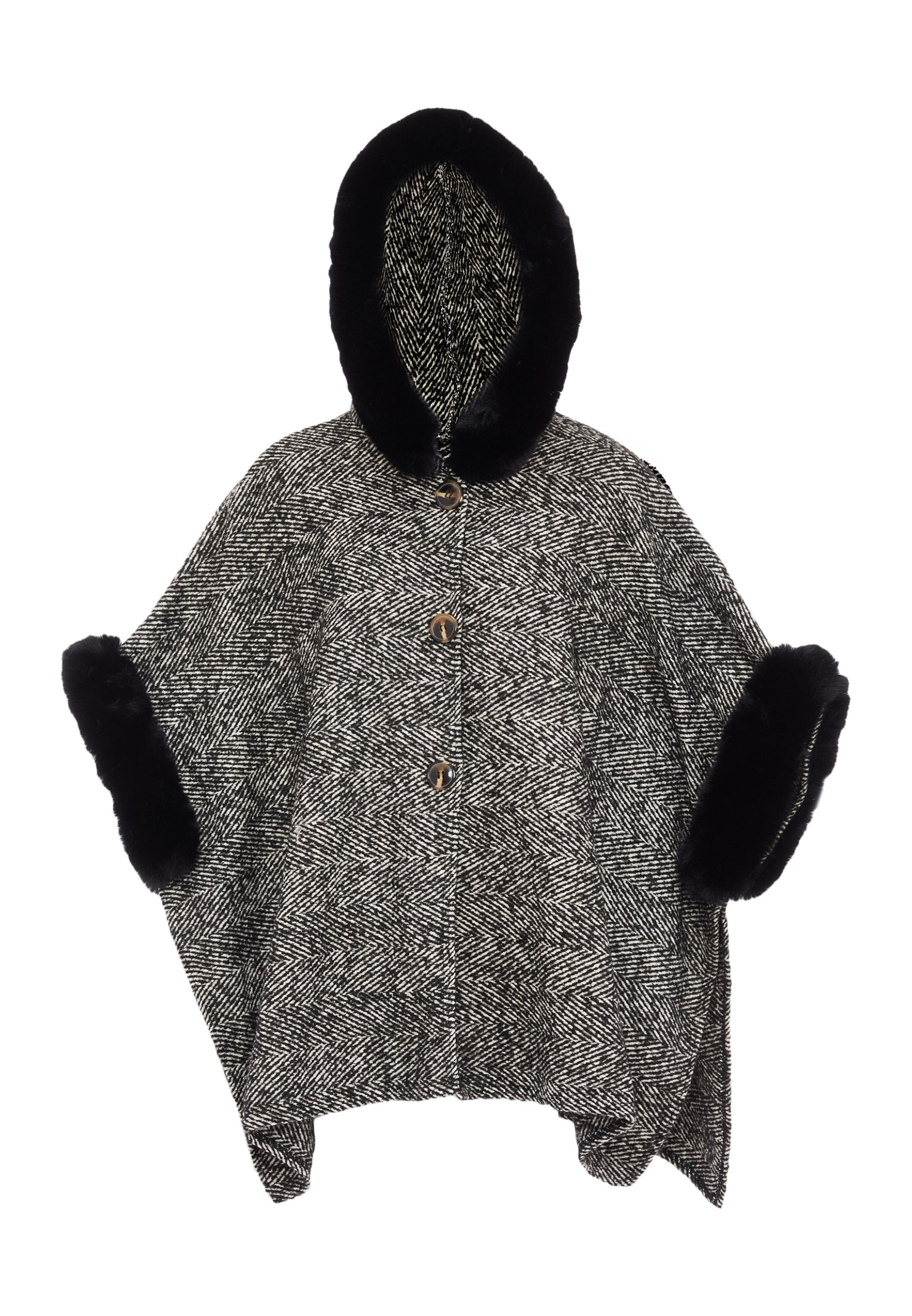 FRAULLY Women's Poncho