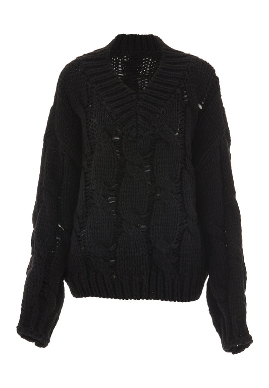 Dziany sweter damski ebeeza