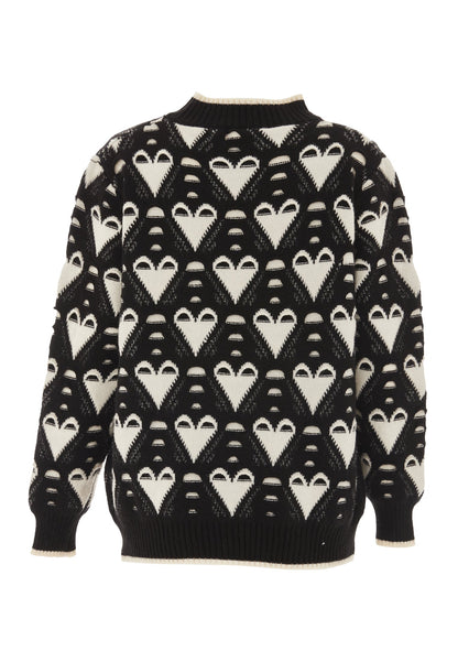 Swirly Women's Knitted Sweater
