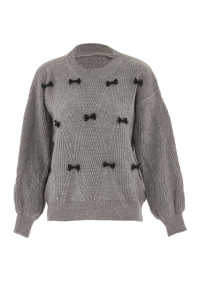Swirly Women's Knitted Sweater