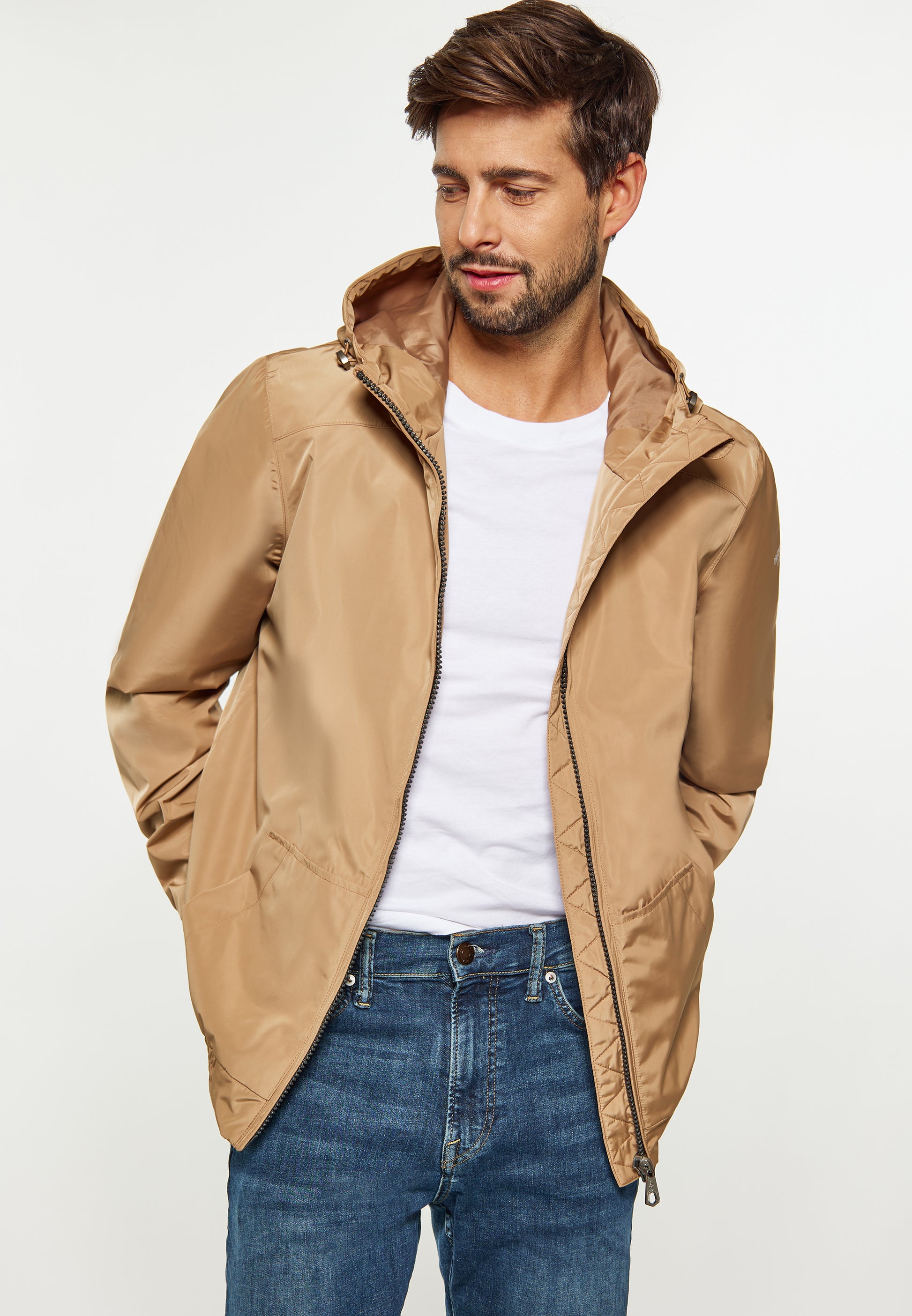DreiMaster Maritim Herren Regenjacke aus recycelten Materialien