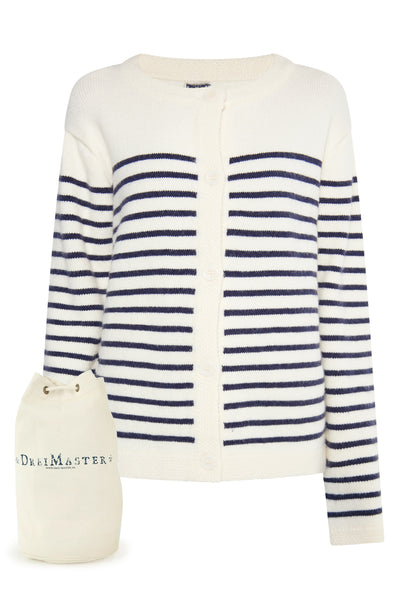 DreiMaster Maritim Damen Strickjacke + Einkaufstasche Set