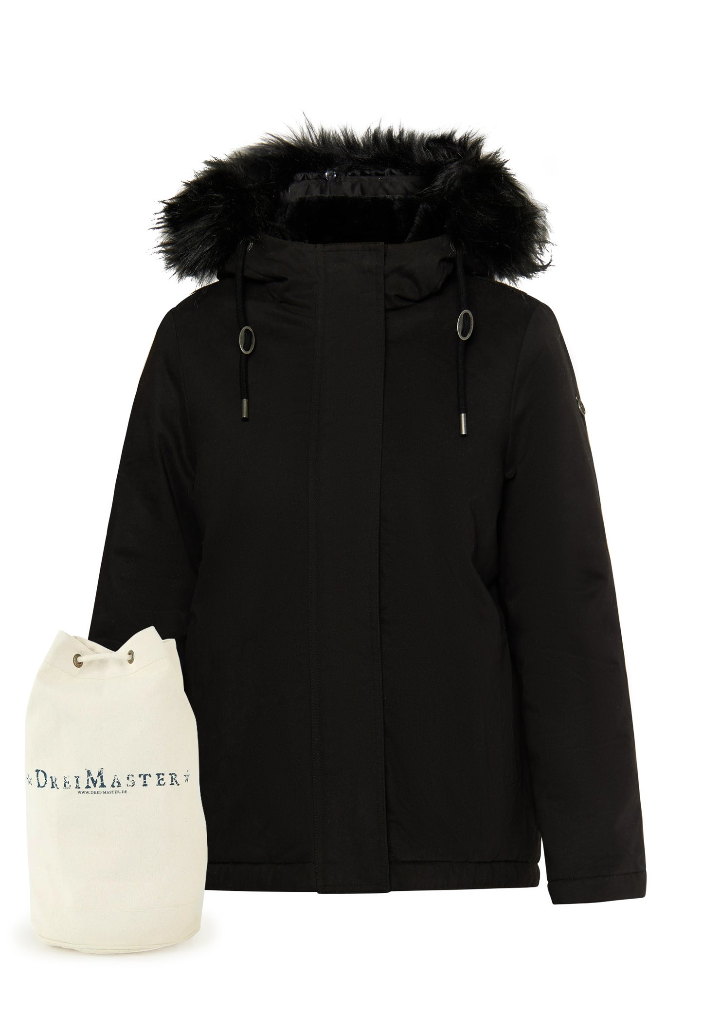 DreiMaster Vintage Damen Winterjacke + Einkaufstasche Set
