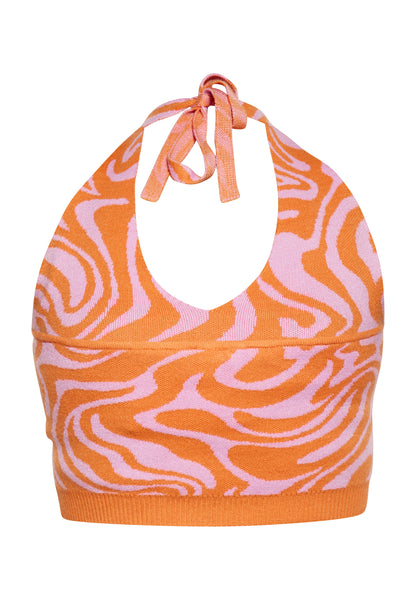 SWIRLY Damen-Crop-Top