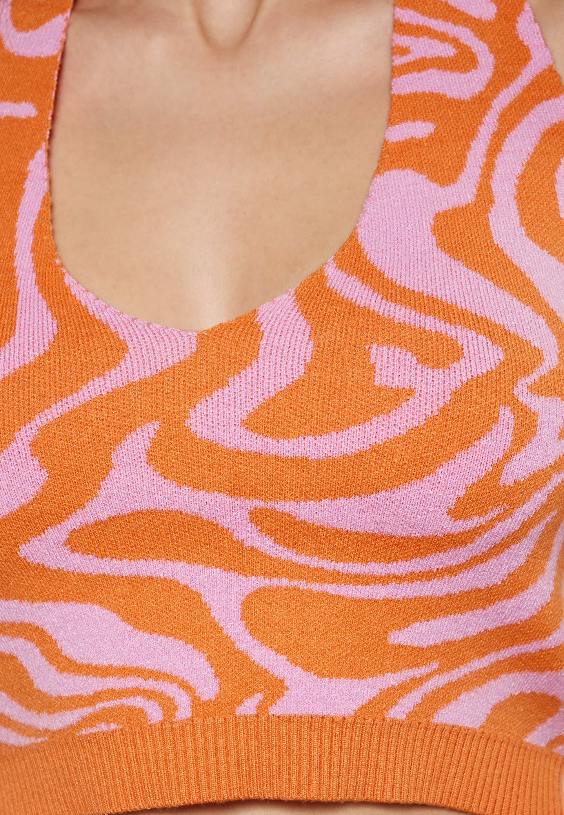 SWIRLY Damen-Crop-Top