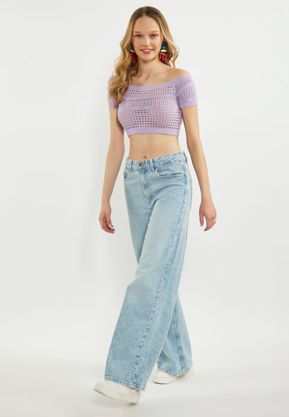 myMo Damen-Crop-Top