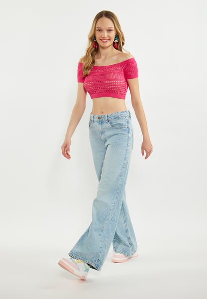 myMo Damen-Crop-Top