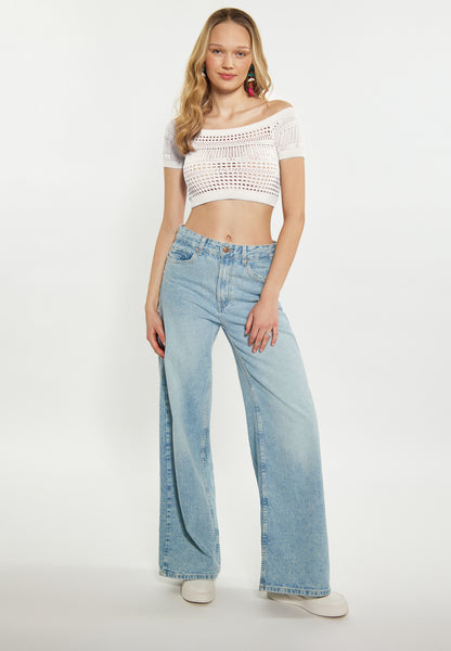 myMo Damen-Crop-Top
