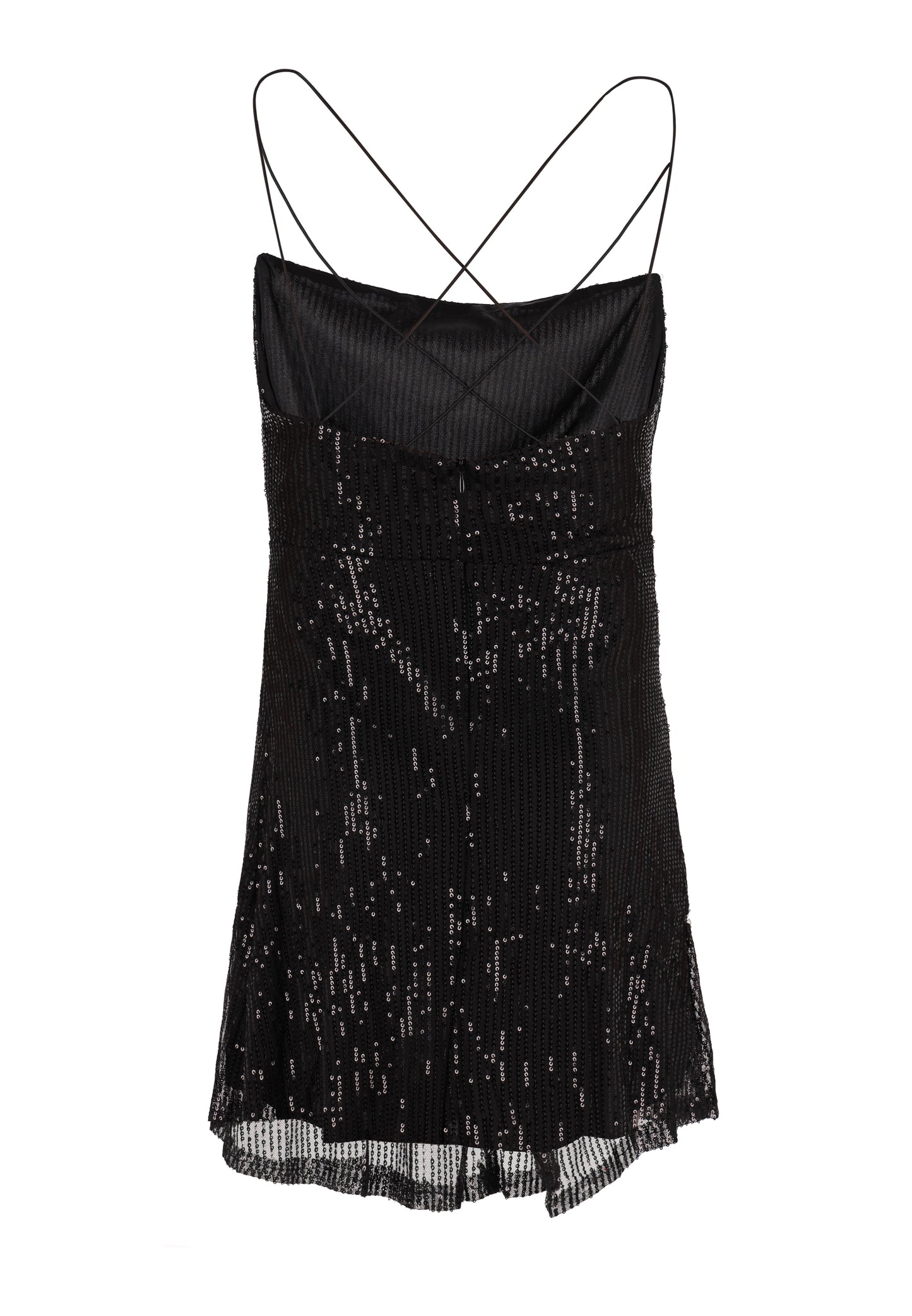 NAEMI Damen Mini-Spaghetti-Kleid
