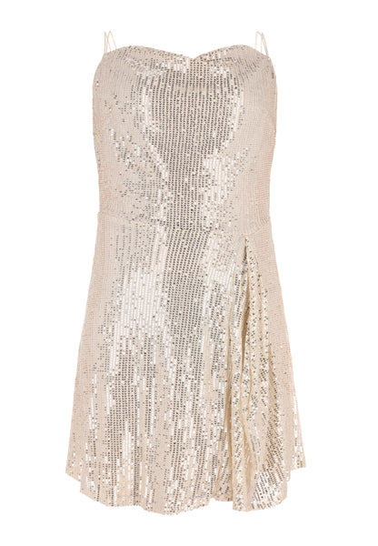 NAEMI Damen Mini-Spaghetti-Kleid