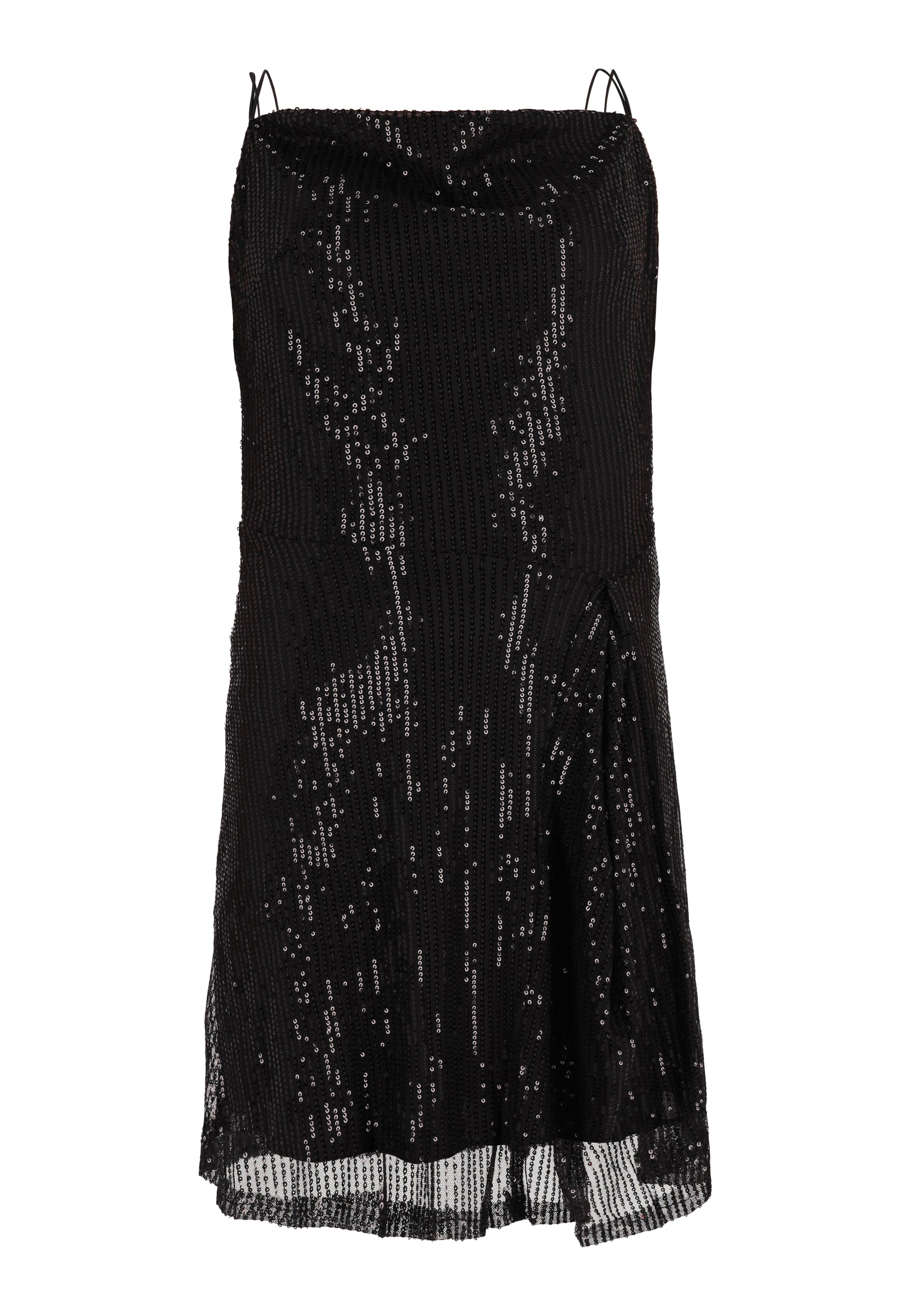 NAEMI Damen Mini-Spaghetti-Kleid