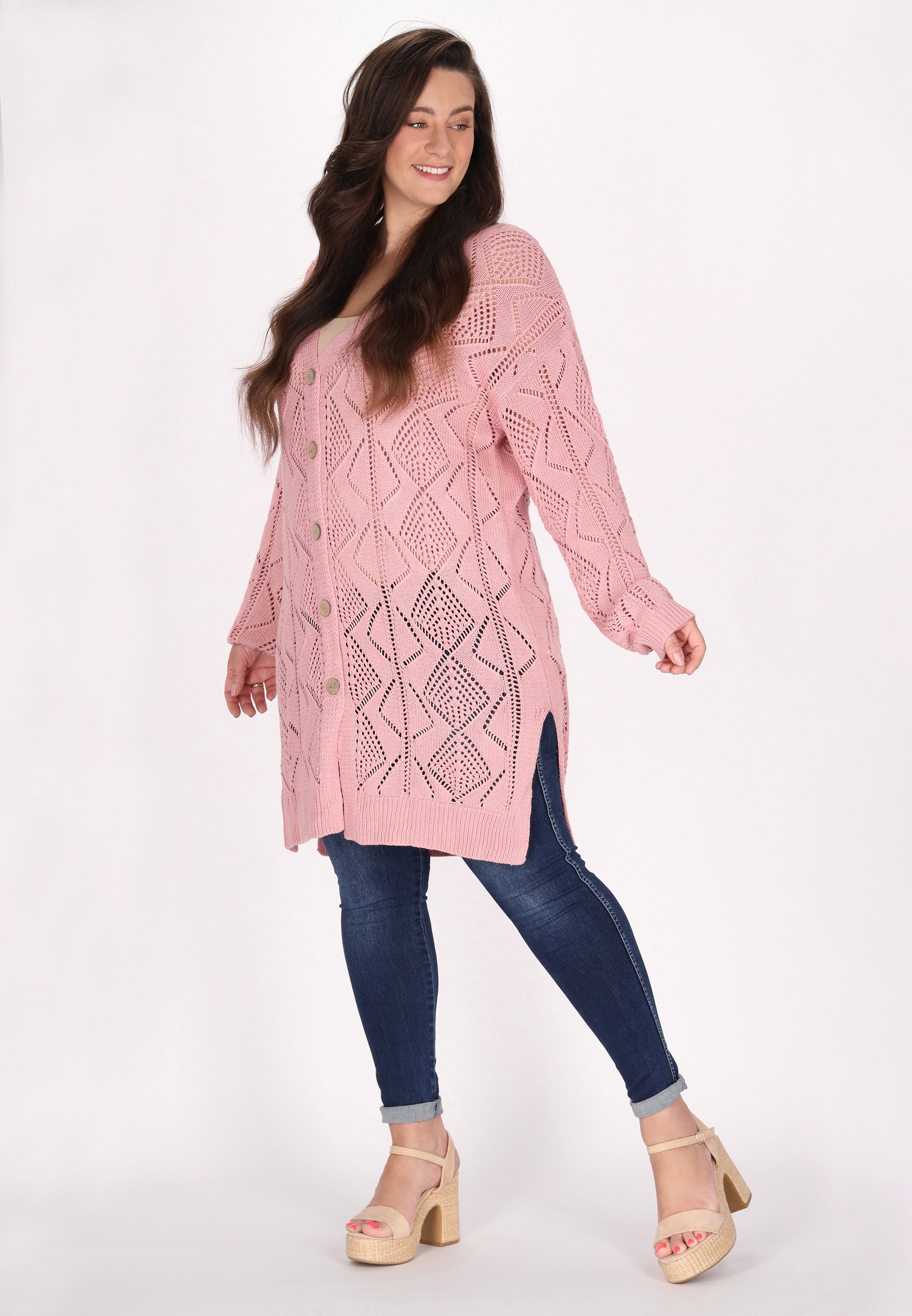 usha FESTIVAL Women's Plus Size Cardigan