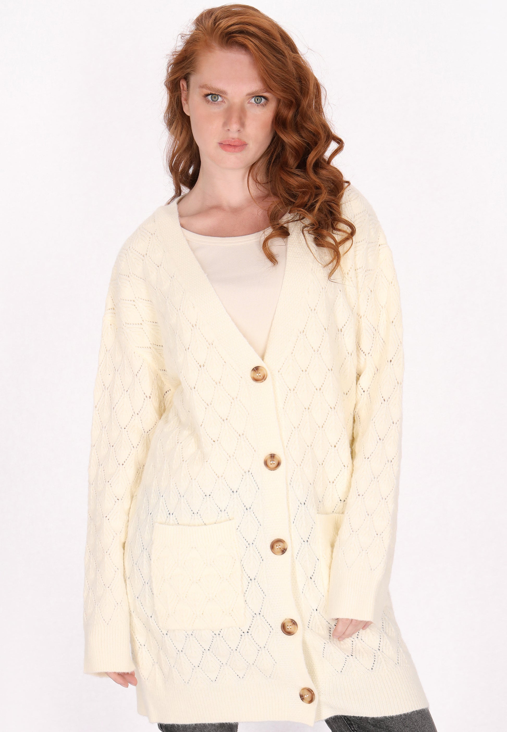 DreiMaster Vintage Damen Strickjacke