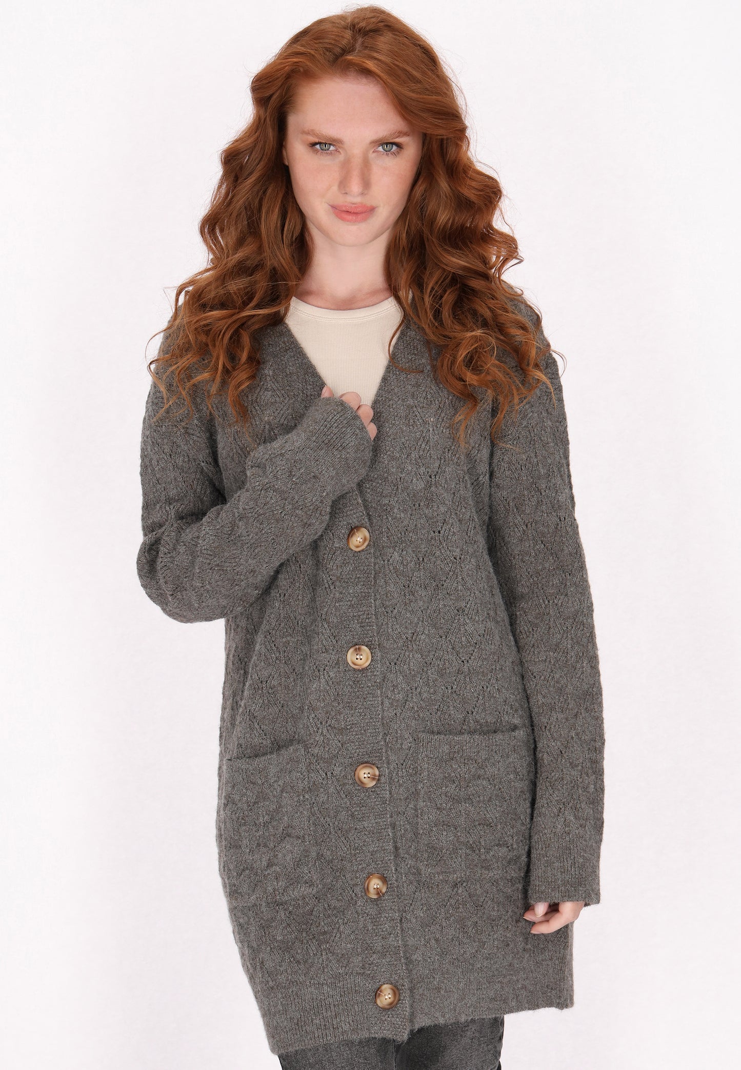 DreiMaster Vintage Damen Strickjacke