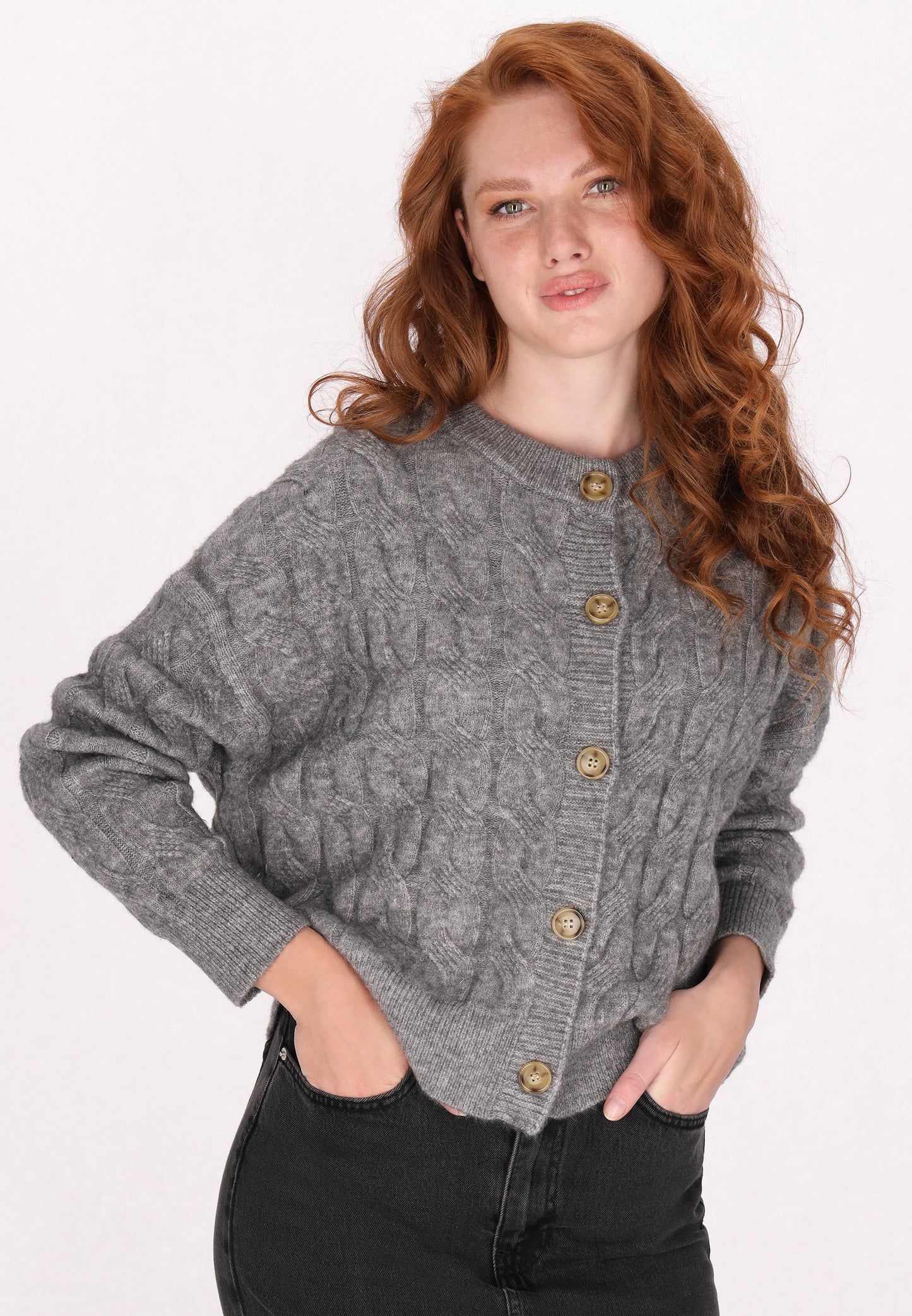 DreiMaster Vintage Damen Strickjacke