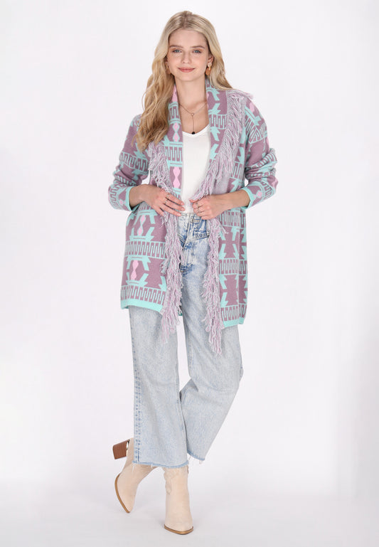 IZIA Damen Strickjacke