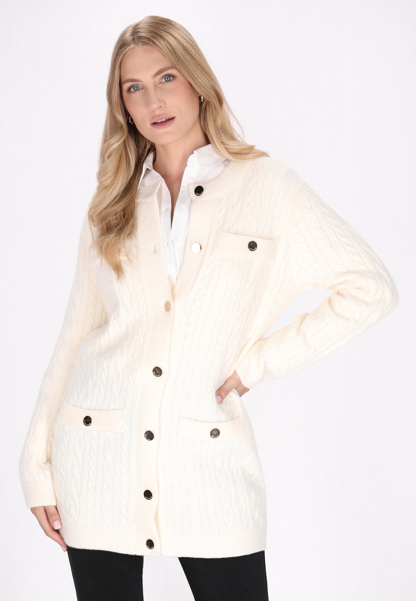DreiMaster Klassik Damen Strickjacke