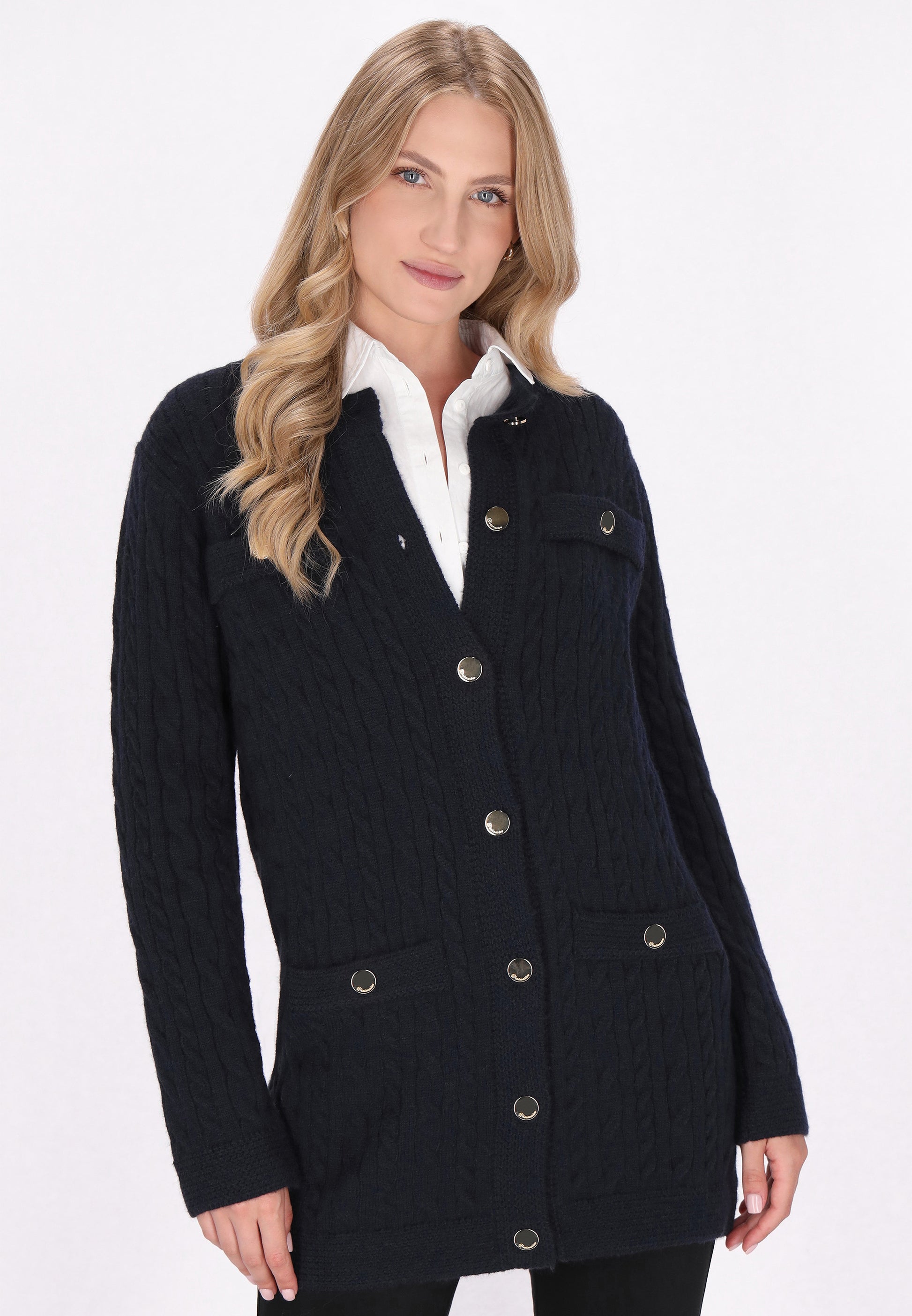 DreiMaster Klassik Damen Strickjacke